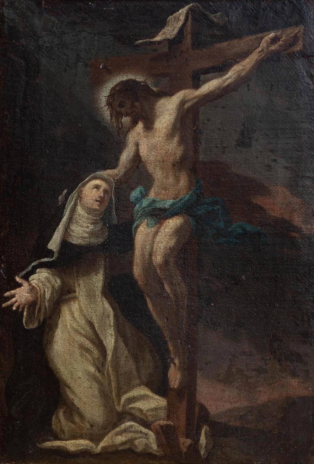 Apparizione di Cristo a Santa Caterina - attribuito
